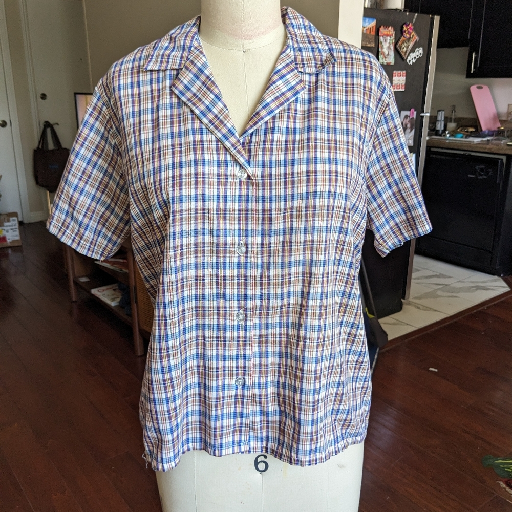 Vintage Short Sleeve Button Down